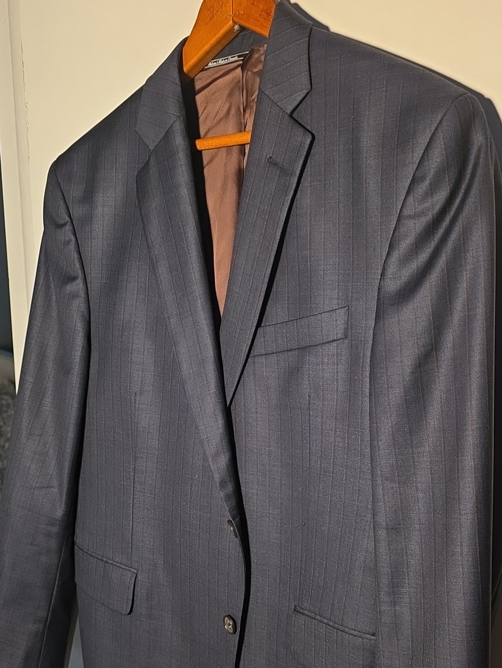 Ing Loro Piana For Barneys Gray Pinstripe Sport Coat 42 Short Perfect Condition